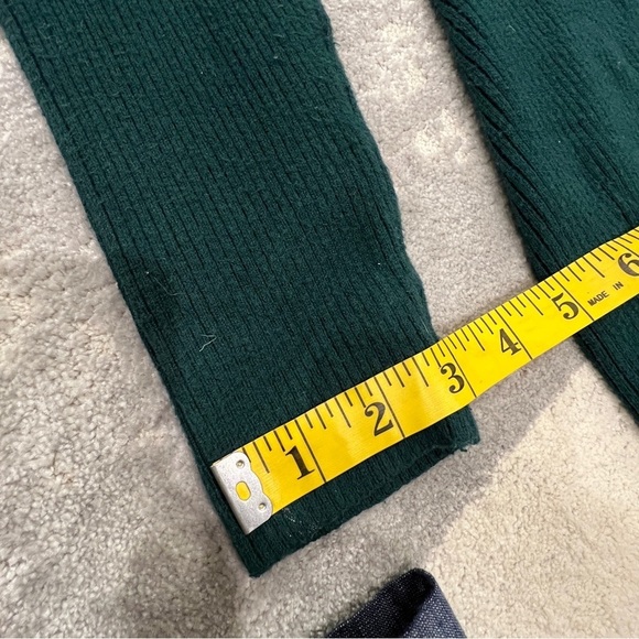 Abercrombie & Fitch Dress Womens Long Sleeve Ribbed Mini Sweater Green Size MP - Picture 9 of 13